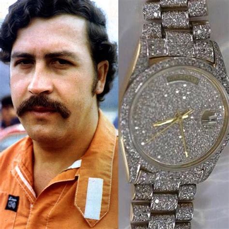 diamond rolex day date pablo escobar|why was escobar's watch sold.